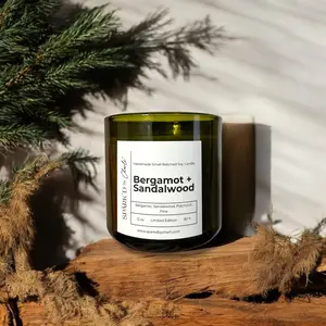 Bergamot + Sandalwood Soy Candle