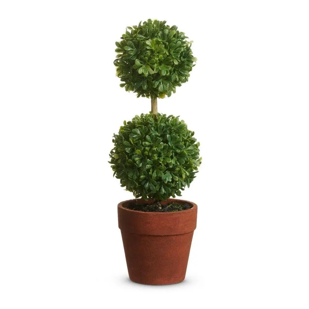 9 inch Potted Mini Boxwood Topiary