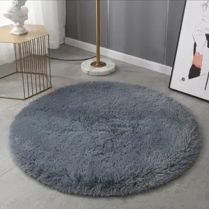 Soft Pure Color Plush Carpet, Fuzzy Rug, Ideal for Bedroom and Living Room, Comfortable Floor Covering, Modern Home Decor, Casual Style