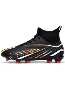 Unisex Fg Soccer Shoes for Adults Teens Kids, Breathable Anti-Slip Cleats, Enhanced Grip Sports Football Boots for Outdoor Training Matches