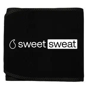 Sweet Sweat Eco Waist Trainer by Sports Research - Sustainable & Eco-Friendly Compression Shapewear for Women & Men - Adjustable Sizes, Neoprene-Free (Pink, Black)