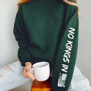 No Kings In America Sweatshirt Anti Tr^mp Shirt Political Shirt Anti Maga Shirt Crown No Kings Shirt Protest Shirts Nope Kings Shirt