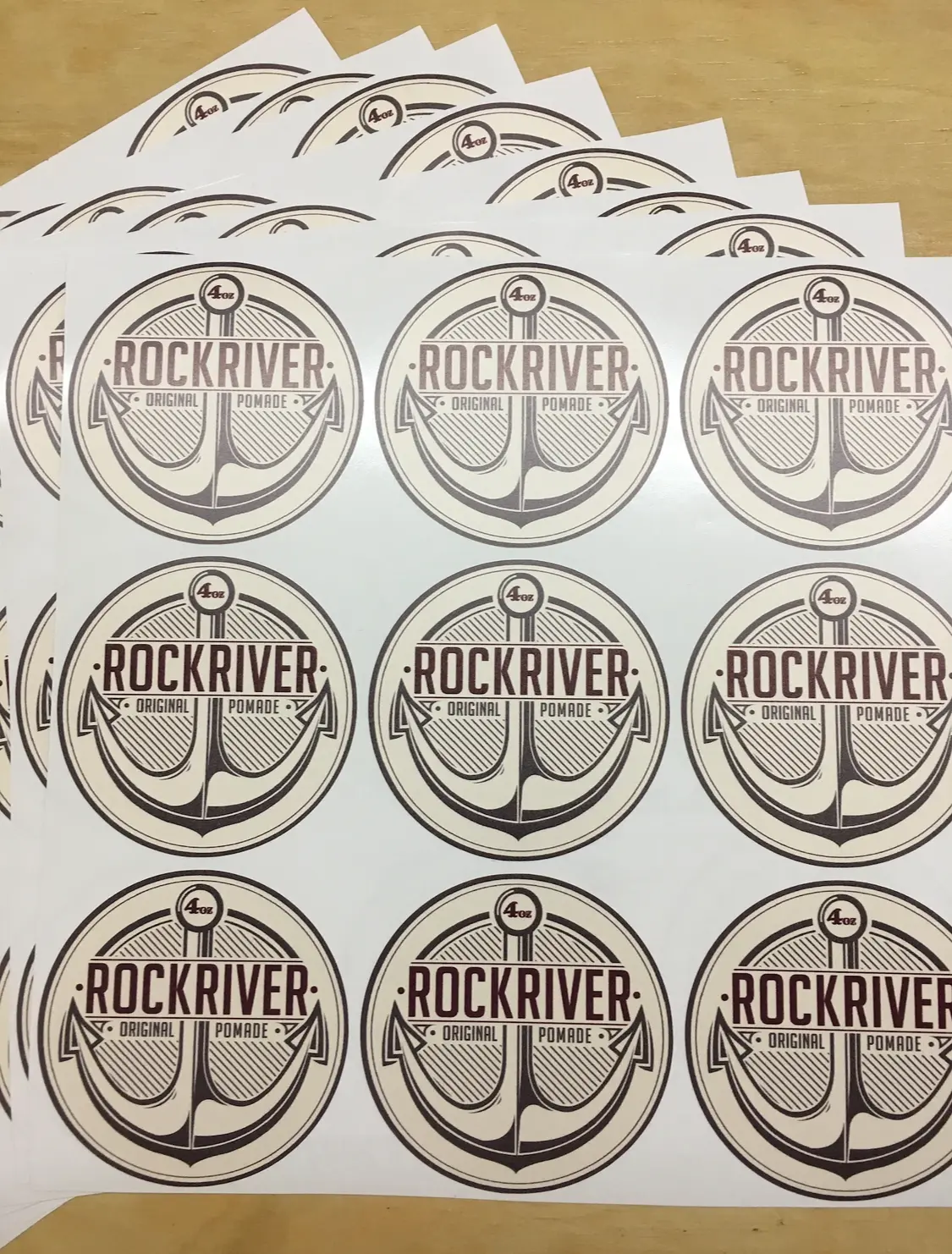 2" Sticker Lables on sheets