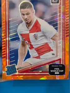 Franjo Ivanovic 2025-26 Donruss Optic Orange Ice /99 Rated Rookie RC Croatia #204
