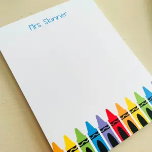 Crayon Teacher Notepad