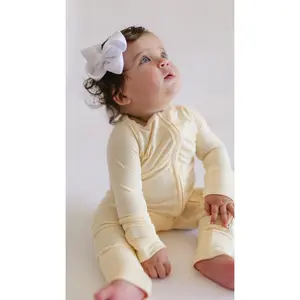Infant Romper in Butter Yellow