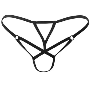 SHERRYLO Men's String Bikini Exotic G-String Thong Men's Underwear Thongs and G-strings Sexy G String for Man Mens Jockstrap Mankini Jock straps