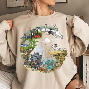 Vintage Studio Ghibli Shirt, Sweatshirt, Hoodie, Studio Ghibli Shirt, Studio Ghibli Character Shirt, Studio Ghibli Gift Shirt, Y2K Shirt