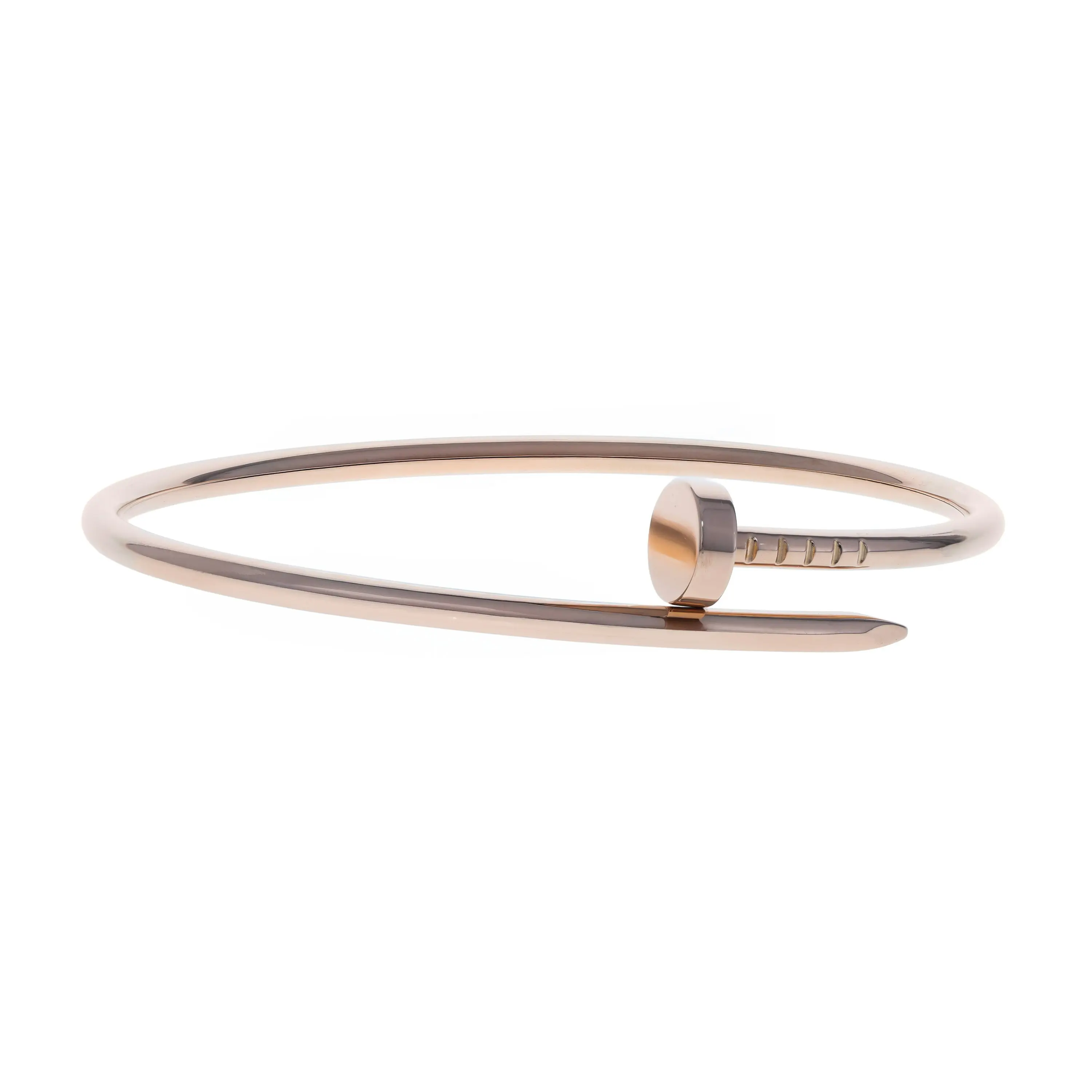 Pre-owned Cartier Juste Un Clou Small Bangle Bracelet Size 16