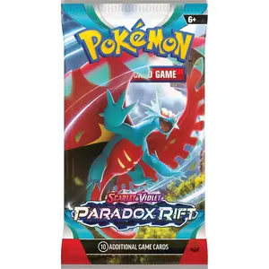 Pokémon TCG Scarlet & Violet Paradox Rift Booster Pack - 10 Additional Game Cards for Collectors and Players Aged 6+