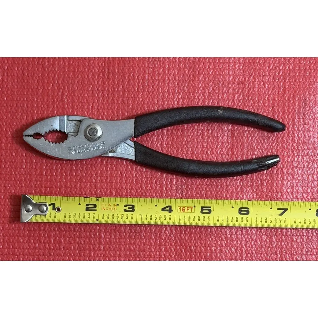 Craftsman 6 3/4" Long Slip Joint Pliers WF 45378 Made In USA