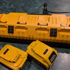 Product Review of Amityke DCB104 Replacement for Dewalt Multi-Battery Charger Station 4-Port Efficient Charging 12V 20V Batteries Dual USB Ports LED Indicator Portable Power Tool Accessories from b**6