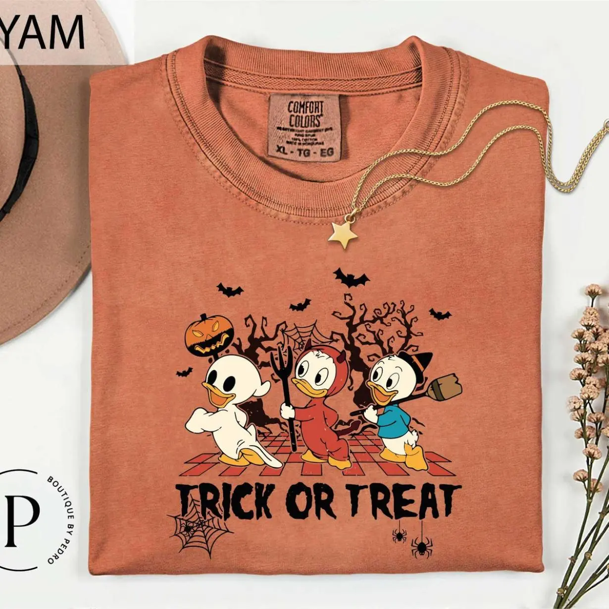 Duck Tales Trick Or Treat T-Shirt, Huuey Deewey Louiee Witch Haazel Shirt, Duck Tales Halloween Shirt, Lightweight Feel, Moves