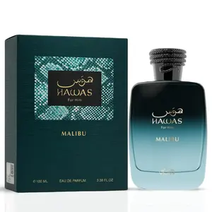 Hawas Malibu Eau de Parfum Spray 100ml (3.4 oz) By Rasasi Hawas Malibu Eau de Parfum Spray 100ml (3.4 oz) By Rasasi