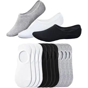 7 Pairs No Show Socks for Men Women, Thin Cotton Invisible Liner Socks, Low Cut Non Slip Grip Ankle Boat Socks, Breathable Casual Athletic Daily Socks