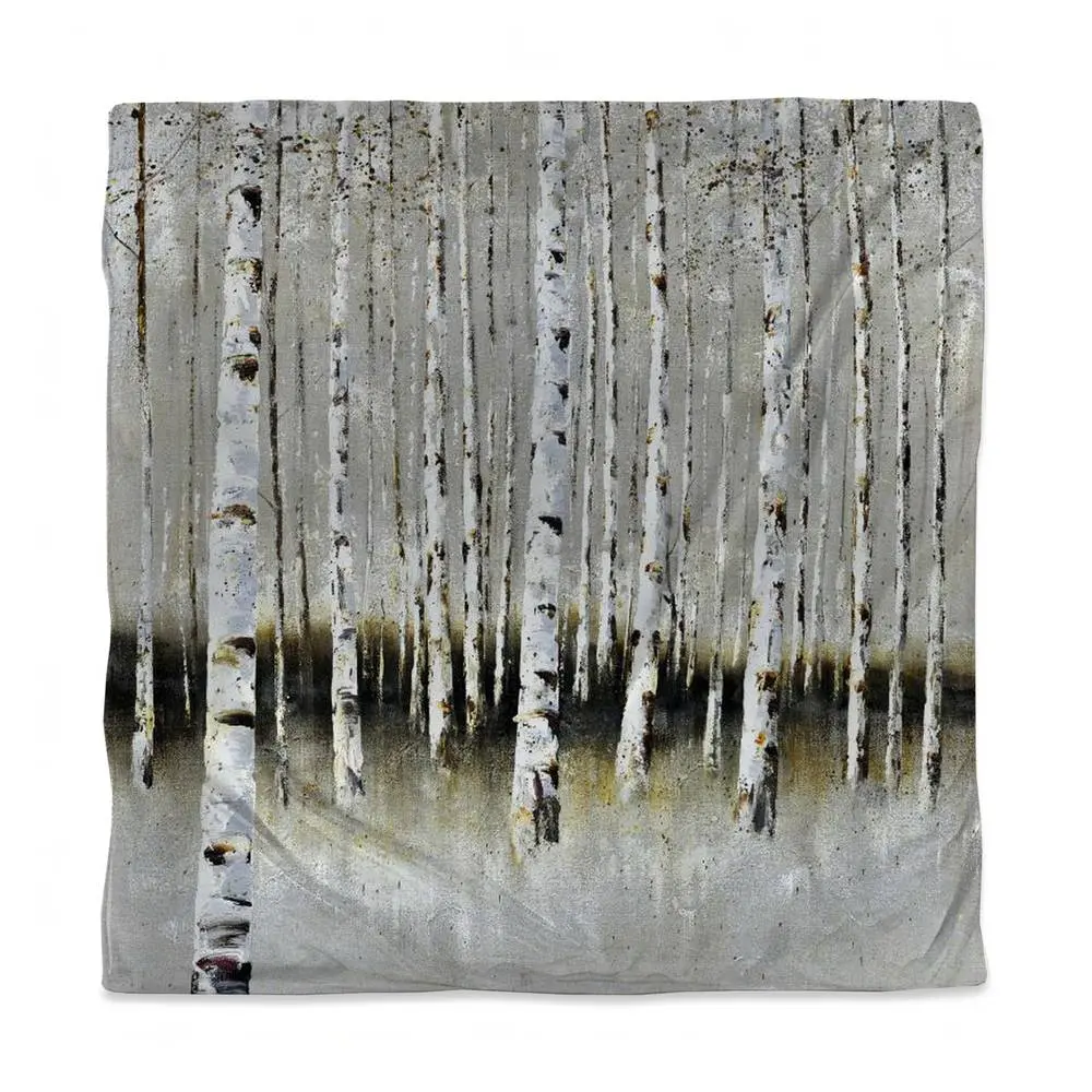 360 Stand Queen Size Microfiber Duvet Cover, 3817-SWCQ-LA10 Model, Winter Forest Nature Theme, Concealed Zip, Contemporary Style, Contemporary Home Decor, Queen Bed & Comforter Compatible, Forest Scene, Botanical Duvet Covers, Comfortable Duvet Covers