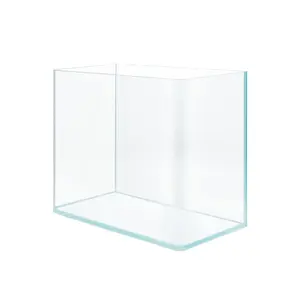 Nano Bending-Edge Glass Rimless Aquarium, Extra Clear Low iron Glass Tank, Betta Fish Tank, Aquariums Tanks, 1.8 Gallon/5.3 Gallon