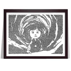 Corline Movie Script Portrait Poster, Handwritten Art Print