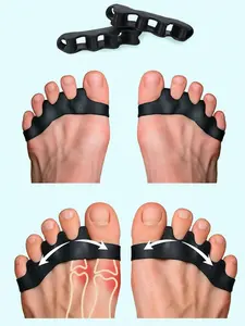 Toe Separators & Spreaders – Toe Spacers & Straighteners to Correct Toes for Men and Women, Bunion Corrector for Plantar Fasciitis and Athletic Mobility, Size S/M