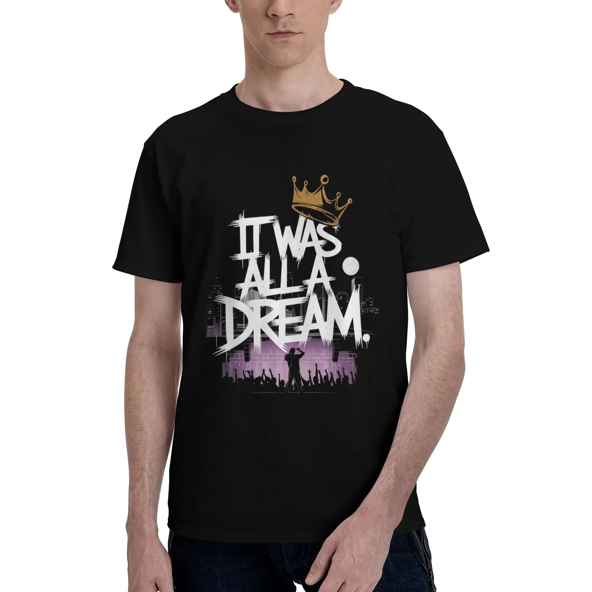 It Was A Dream Tshirt Men Women Rap 1990s Music Hip Hop T-Shirt Graphic Casual Crewneck Classic