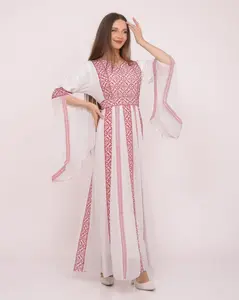Fullah Chiffion Thobe - Embrodiered Women's Thobe, Ceremonial Arabic Dress - Perfect for Eid, Ramadan, Gifts for Her