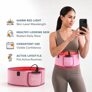 LifePro AllevaRed HSA/FSA Eligible Red Light Therapy Belt | 660nm + 850nm Near-Infrared LED Wrap | All-in-One Postpartum Wellness & Recovery Belt | Supports Muscle Recovery, Circulation & Relaxation | Rechargeable Remote-Controlled Belt