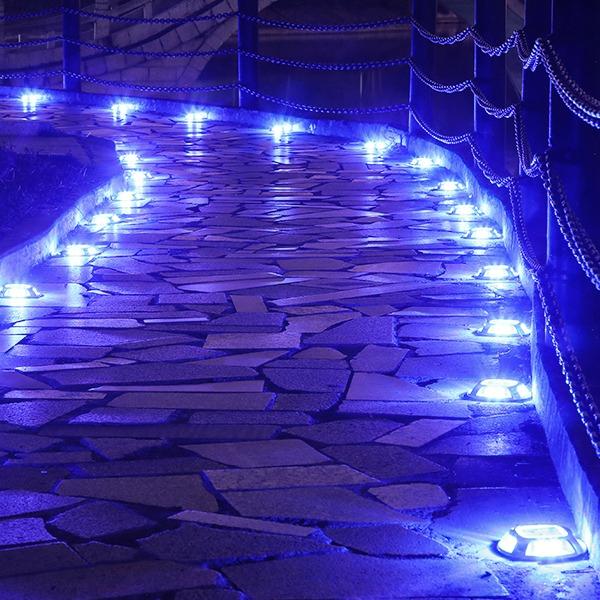 Quntis 12 Pack Solar Deck led light, Driveway Dock garden Stair Pathway Sidewalk Swimming Pool Lighting outdoor solar powered High Pressure Patio