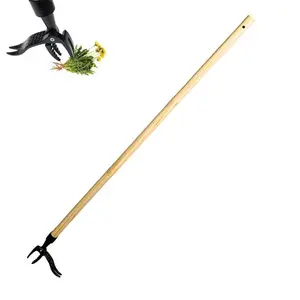 2024Stand Up Weed Puller Tool with LongHandle - Heavy Duty Aluminum 4-Claw with 3 Section Design MetalHandle Weeder Romove Tool forGarden and Lawn/ard - EasilyRemove Weeds Without Bending orKneeling