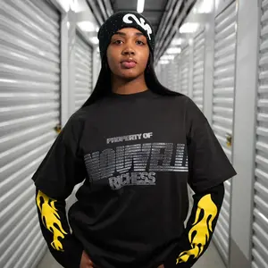 Nouvelle Richess Double Layer Tee  Streetwear Tshirt