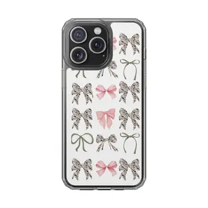 Camo Bow Phone Case, iPhone 17 16 15 14 13 12 11 X 8 7 Pro Max/Pro/Mini, SAMSUNG GALAXY 21 S22 S23 S24 25 ULTRA PLUS Shockproof Anti-Drop Protective Cases