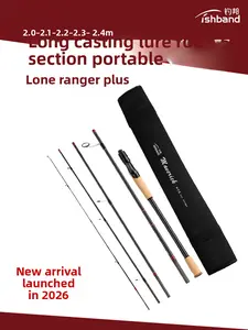 Ultra-Light 5-Piece Travel Spinning Rod – Fuji Guides, Long Cast Bass & Worm Fishing, Portable Fishing Rod