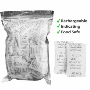 100 Packs 3 Gram Silica Gel Desiccant Packets Moisture Absorber Drying Bags Silica Gel Beads