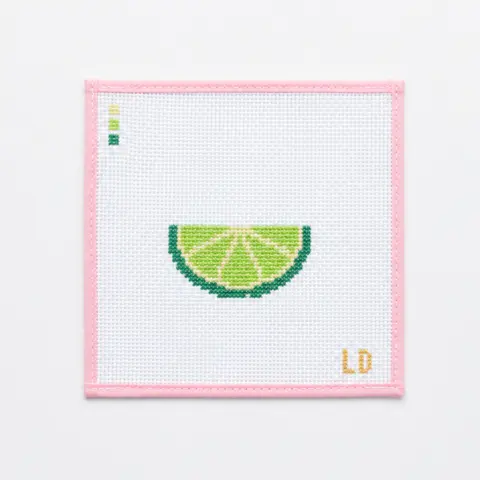 Lime Canvas Dressmaking Fabric - Fashion Accessory Material, 4 Colors Available, 2 in x 3.5 in Dimensions, 13 Mesh Count, No