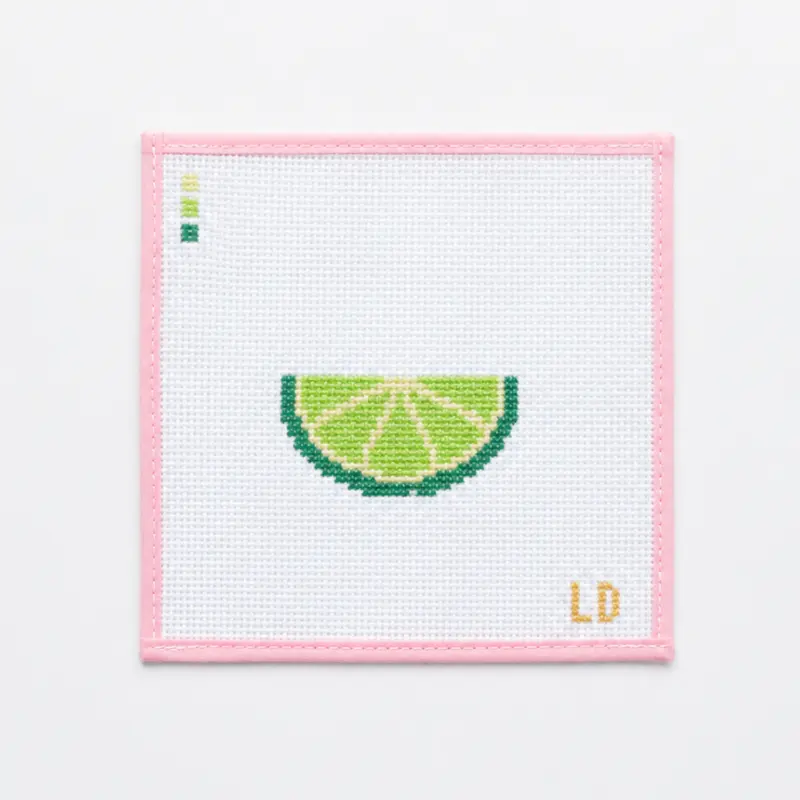 Lime Canvas Dressmaking Fabric - Fashion Accessory Material, 4 Colors Available, 2 in x 3.5 in Dimensions, 13 Mesh Count, No