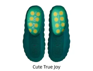 Minimalist Molded Slide Mules Shock Absorbing Thick Base Breathable Mesh Surface