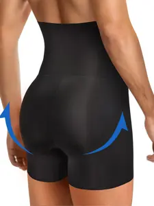 Men's body shaping pants, high waist design with enhances waist and abdomen effect, the fabric is highly elastic, comfortable, soft and breathable, suitable for wearing at any time of the day, Shapewear, Tummy Control Shapewear