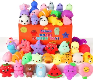 30 Pack Squishy Toys, Kawaii Squishies Party Favors for Kids 4-8 & 8-12, Treasure Box Toys for Classroom, Birthday & Christmas Gifts, Goodie Bag Mini Animal Mochi Squishy Stress Relief Sensory Toys, Random Styles