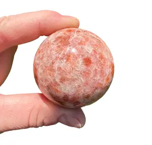 Sunstone Crystal Sphere (.75" - 2.5") - Sunstone Stone - Healing Crystals and Stones - Sacral Chakra Stone - Polished Sunstone Crystal Ball