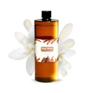 500ML Oud Wood Essential Oil, Water-Based Aromatherapy Supplement, No Fire Scented Liquid, Suitable for Wicker Diffusers, Laundry Freshener