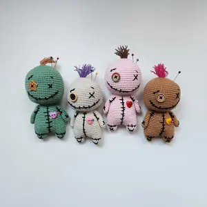 Loppy Puff - Office Desk Crochet Gift Accessories, Voodoo Doll, Crochet Voodoo Doll, Support Office Fun Gift, Crochet Halloween Gift