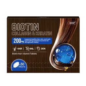 DHOP-Biotin Hair vitamin Tablets hair growth + solid hair + black hair + hair care, 4 in 1
