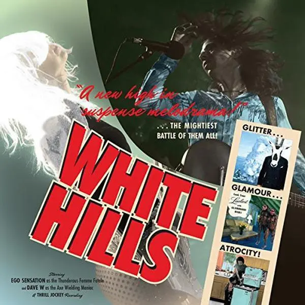 White Hills - English Rock Band's Glitter-Themed LP (Long Play) Vinyl Record