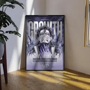 [Sale Up To 60% ]- Free Ship. Unframed - Aizen Sosuke Growth Poster Bleach Anime Art
