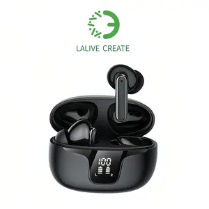 LALIVE XY-19 Wireless Sport Earbuds TWS Bluetooth 5.3 LED Display Earphone Headset Headphone HIFI Stereo Audio Charging Noise Waterproof Cable Connection Microphone Mobile Electronic Digital Chargeable
