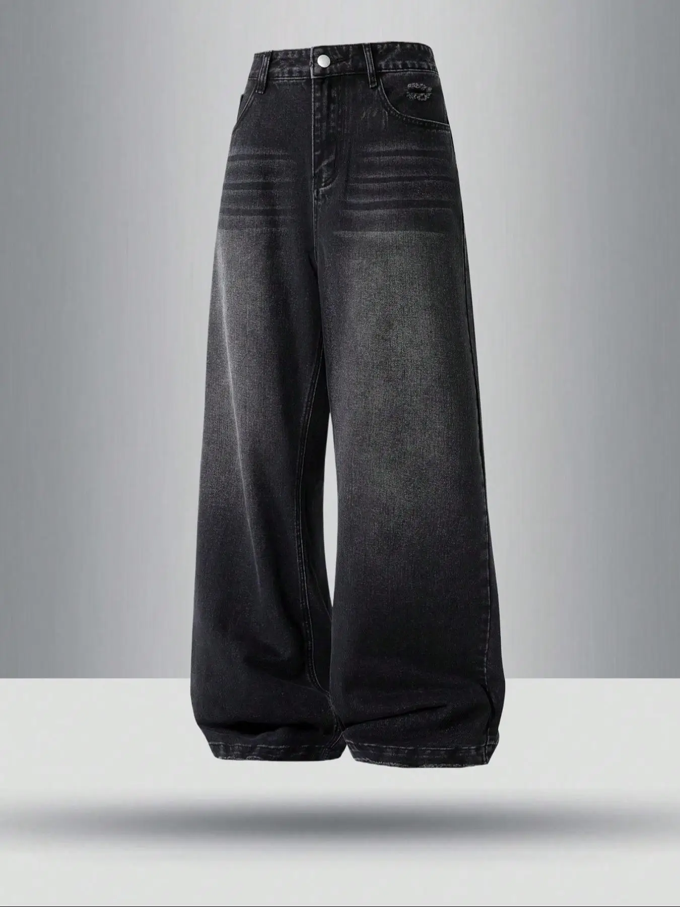 Men's Loose Vintage Straight Leg Jeans, Casual Comfy Style Denim Pants for Daily Wear, Work Pants Men, Woven Bottoms for All Seasons, Cotton