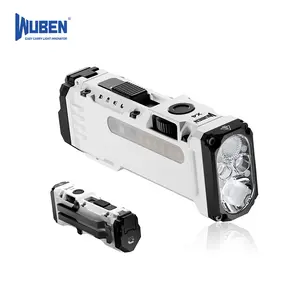 【New Year Sale】WUBEN X4 1500 lumens Multi-Function LED Flat Flashlight, RGB Mood Light & Side Camping Lamp, Instant-On Tail Switch, USB-C Rechargeable, IP68 Waterproof for Camping, Hiking, Night Patrol, Outdoorfun