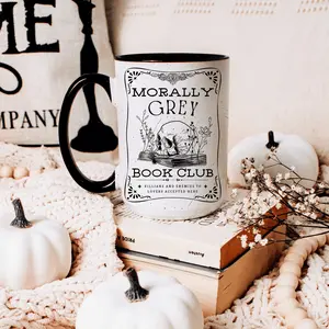 Morally Grey Book Club Coffee Mug Gift For Book Lovers Coffee Lovers Gift Bookish Bookish Gift Smut Mug Librarian Gift Tbr Book Club, Gift Mug For All