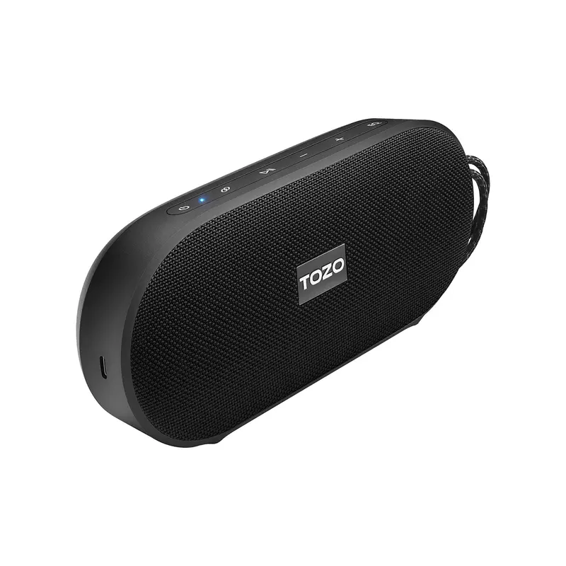 TOZO PA1 Bluetooth Portable Party Speaker (67mm) - 20W Dual Stereo Compact Dynamic Driver, 25H Playtime, IPX7 Waterproof, USB-C, App Control, Smartphone Compatible, Audio Protection, Battery Powered (Father's Day Gift)
