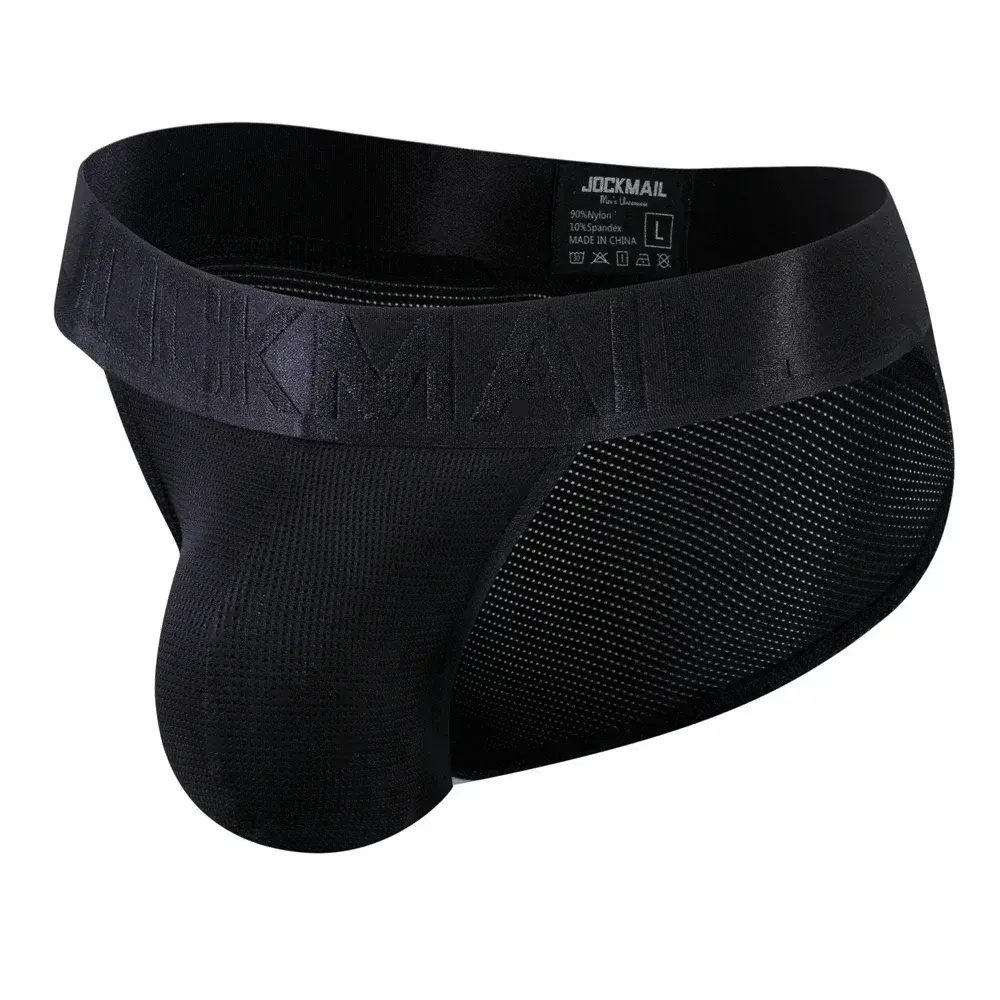 Man'S Underwear Briefs Underpants Nylon Mesh Quick Dry Men'S Briefs Bikini Slip Men'S Tanga Briefs Jockstrap Gay Underwear JOCKMAIL