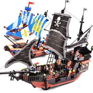 Compatible Lego Pirate Ship Building Blocks Set, New Pearl Model, Educational Toy for Kids, Fun Construction Playset